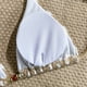 thumbnail image 4 of Conjunto de Bikini de Mujer de Color Sólido Rayado Playa de Dos Piezas de Moda Respirable sin Mangas para la Piscina Y el Mar, 4 of 5