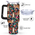 thumbnail image 3 of 40oz Dog Mom Tumbler - Leakproof Travel Coffee Mug with Handle - Cute Puppy Gift for Women Who Love Dogs - Double Wall Stainless, 3 of 7