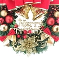 thumbnail image 4 of Kearding Guirnalda de bolas con lazo de 30cm para Navidad, 2020, guirnalda de flores artificiales, adorno para fiesta en casa, decoraciones para Kits de decoración para fiestas No.02 Kearding HA1055-02, 4 of 5