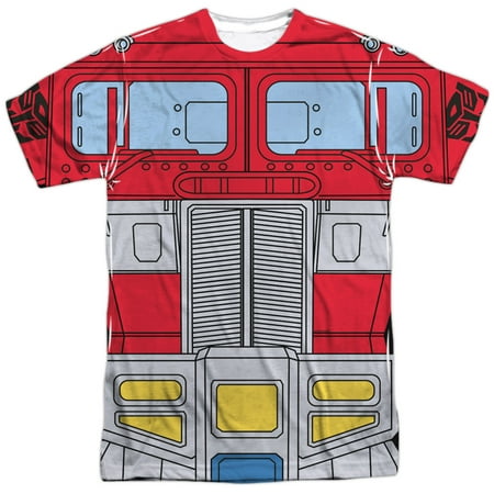Transformers - Optimus Prime Costume - Short Sleeve Shirt - Large