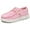 Pink, variant on Apakowa Kids Boys Girls Slip-On Casual Loafers Walking Shoes Comfortable & Lightweight (Color : Pink, Size : 4 Big Kid)