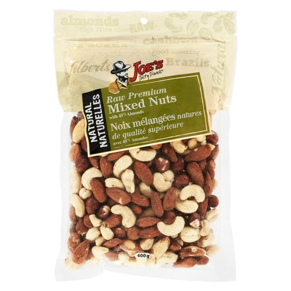 Joe's Tasty Travels Joe’s Tasty Travels - Raw Premium Mixed Nuts - 400g, Sold Exclusively at Walmart