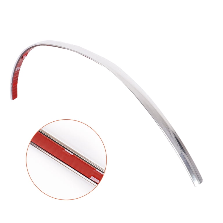 Automotive Chrome Trim Molding Body Side Universal Decorative Strip, Red 1/4 Width 13FT