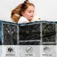 thumbnail image 6 of Kainsy Paready Black Cat Throw Blanket Cat Print Fleece Blanket for Kids Adults Soft Lightweight Blanket for Bed Sofa Living Room Decor Gift for Cats Lover-(40"x50"), 6 of 7