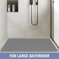 thumbnail image 7 of Large Shower Mat 47x 32 TPE Shower Mat Non Slip Heavy Shower Floor Mat With Drain Holes And Suction Cups No Odor Shower Mats For Inside Shower For Elderly Bathroom DGrey, 7 of 7