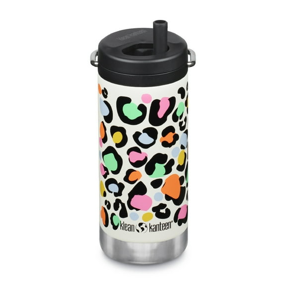 12oz TKWide Insulated Water Bottle with Twist Cap - Leopard Print