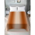thumbnail image 4 of Burnt Orange Ombre Flat Sheet Only Twin Size, Soft Breathable Bed Top Sheets for Mattress, Modern Abstract Art Farmhouse Gradient Luxury Bedding Flat Sheets for Home Hotel Bedroom Bed Protection, 4 of 9
