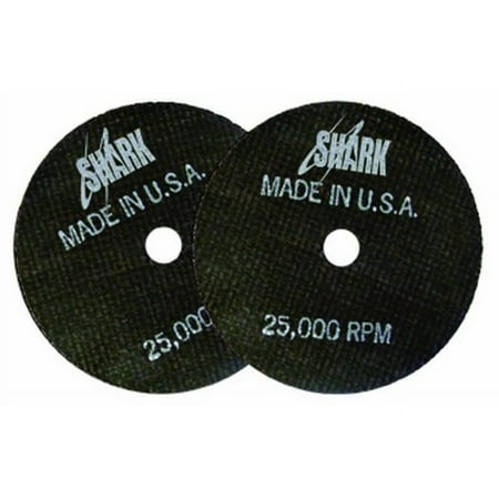 UPC: 0682488127044 | Shark Industries Ltd 12704 Cut-off Wheel – Aluminum Oxide – 3 X 1/16 X 3/8 54 Grit – 10 Pack