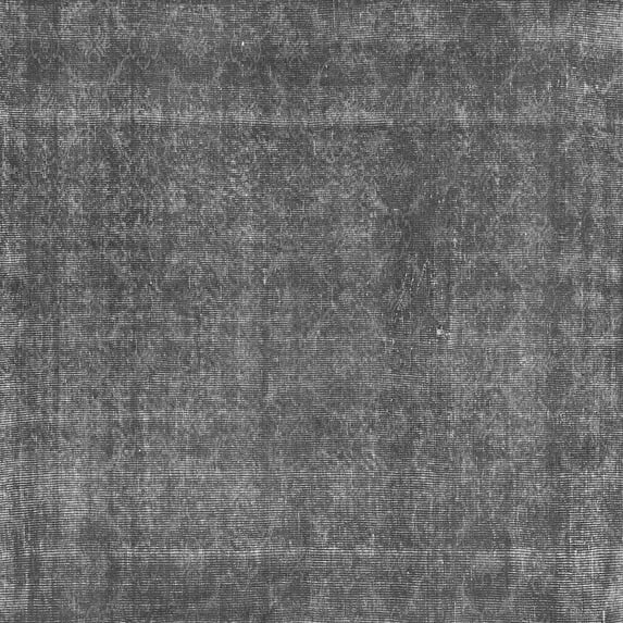 Ahgly Company Indoor Square Abstract Gray Contemporary Area Rugs, 4' Square