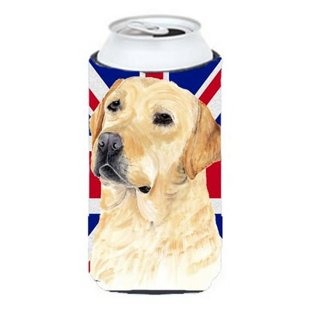 

Labrador With English Union Jack British Flag Tall Boy bottle sleeve Hugger - 22 To 24 Oz.