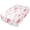 Pink-watercolor Hearts, variant on Premium Soft Fitted Sheet for Blow Up Bed Mattress Sheets with Zipper for Camping Office Bedroom, Purple Fox Print