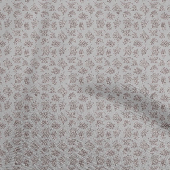 oneOone Polyester Spandex Gray Fabric Toile Fabric For Sewing Printed Craft Fabric By The Yard 56 Inch Wide