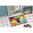 thumbnail image 4 of Carolines Treasures DAC2477MAT 0.15 x 18 x 27 in. Bullmastiff Hippie Dawg Doormat, 4 of 6