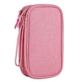 thumbnail image 1 of Electronics Accessories Organizer Pouch Bag, for Power Adapter/Charger/Cables/Pens, Designed for School Girls(Pink), 1 of 7
