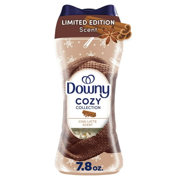 Downy Cozy Collection In-Wash Laundry Scent Booster Beads, Chai Latte Scent, 7.8 oz