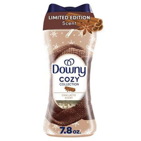 Downy Cozy Collection In-Wash Laundry Scent Booster Beads, Chai Latte Scent, 7.8 oz