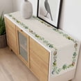 thumbnail image 4 of Green Eggs Easter Table Runner - 70 Inch Long, Kitchen Dining Table Runner Dresser Scarves, Leaves Elegant Pastoral Rustic Farmhouse Decor for Coffee Tables Wedding Party Banquet, 4 of 8