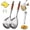 (2PCS), variant on Wooden Handle Stainless Steel Skimmer, 17.7 Inch Long Handle Stainless Steel Slotted Spoon, Deep Fryer Scoop for Kitchen Pasta Noodles Dumplings Wonton Hot Camping Pot(1PC)