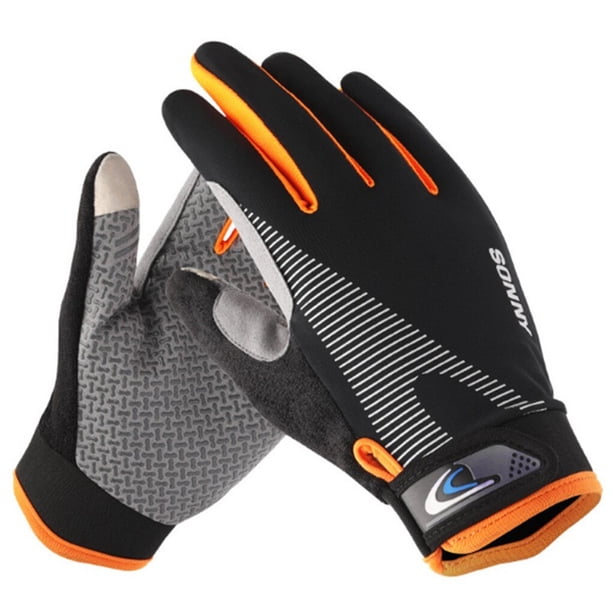 Greeniant 1 par de guantes de bicicleta Ciclismo Protector de manos completo Accesorios Naranja Type3 NO3
