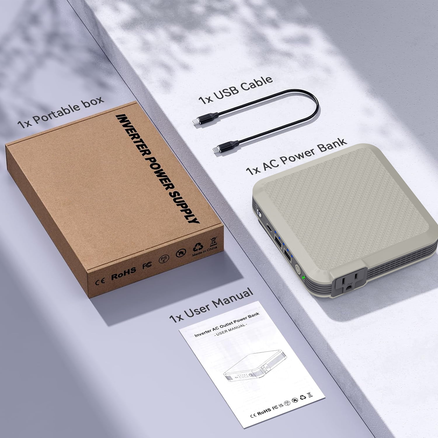 MASALUO P16 100W Portable Power Bank with AC Outlet - 20000mAh Laptop Power Bank for Laptop, Hunting and Outdoor Use