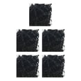 thumbnail image 2 of Hierba de rafia papel triturado Advancent Confeti decoración de fiesta Suministro de embalaje 5piezas negro, 2 of 4
