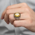 thumbnail image 2 of Vintage Gemstone Ring-Gift for Him and Her-925k Turkish Handmade Sterling Silver Yellow Zircon Ring, 2 of 5