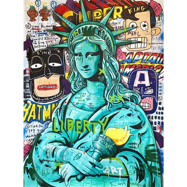Cuadros Decorativos 5D diamante pintura estatua de la libertad taladro cuadrado completo DIY arte manualidades mosaico JShteea Nuevos Originales