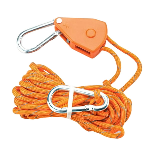Guy Lines Adjustable Adjuster Windproof Tent Cord for Hiking Backpacking  Orange