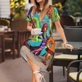 thumbnail image 7 of Sigee Scooby-Doo Ac for Women's Short Sleeve Dress Relaxed Fit Dress with Pockets, 7 of 7