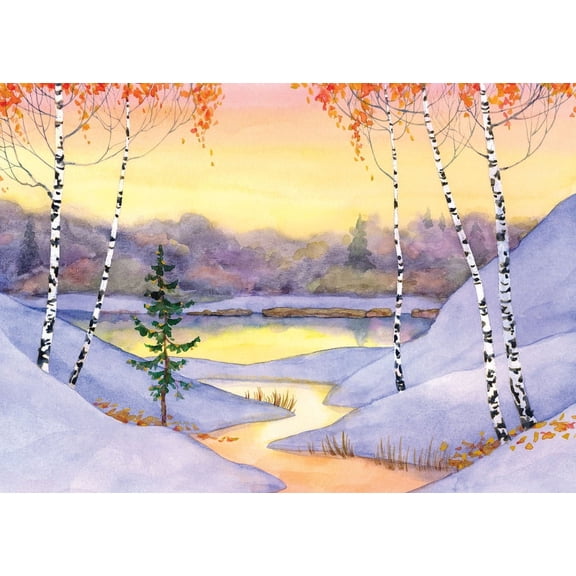 Winter Sunrise Deluxe Boxed Holiday Cards (20 Cards, 21 Self-Sealing Envelopes) (Other)