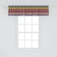 thumbnail image 2 of Ambesonne Prehistoric Window Valance, Aztec Birds Borders, 54" X 12", Multicolor, 2 of 3