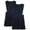 Navy, variant on Beverly Hills Polo Club Girls School Uniform Jumper Dress VNeck Sleeveless Pleated Dress 2 Pack