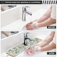 thumbnail image 5 of Coolnut 2 Pack Faucet Mat Splash Guard for Kitchen Sink,Leaf Spots 30x5 Inch Super Absorbent Microfiber Sink Protector Mat, Kitchen Sink Mat Machine Washable Kitchen Sink Accessories, 5 of 7