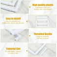 thumbnail image 4 of HLONK Plastic Embroidery Hoop Square Embroidery Frame Reusable Cross Stitch Snap Frames White Plastic Quilting Hoops, 4 of 10