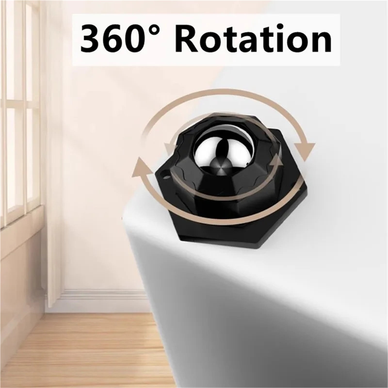4Pcs Furniture Casters Wheels 200Kg Heavy Duty Universal Wheel 360° Rotation Stainless Steel Strong Self Adhesive Casters Wheels ,Reliable