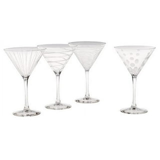 Mikasa Cheers Set of 4 Etched-Crystal 24-1/2 oz. Balloon Glasses