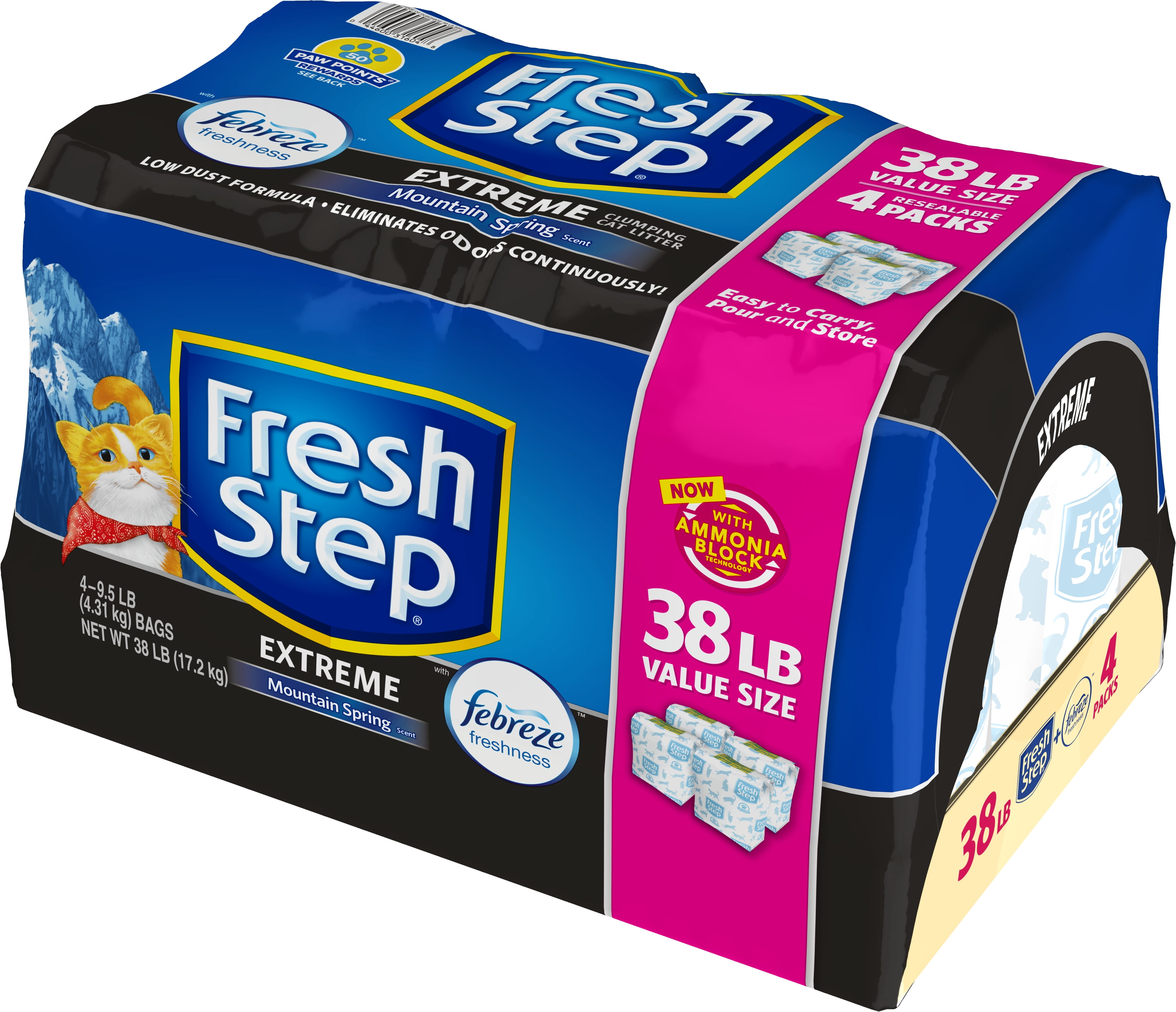Fresh Step Extreme Scented Litter With The Power Of Febreze, Clumping