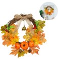 thumbnail image 2 of Corona de calabaza y bayas para puerta de 30 cm para Halloween y Acción de Gracias - Decoración de interior y exterior Autumn Glory, 2 of 7