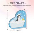 thumbnail image 4 of Wukai Collie in Bathtub Print Elegant Acrylic Gift Decorations Perfect for Weddings, Birthdays, Anniversaries, and Home Decor, 4 of 6