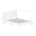 thumbnail image 4 of East West Furniture Fannin 2-piece Wood Full Bedroom Set in Denim Blue/Navy, 4 of 8
