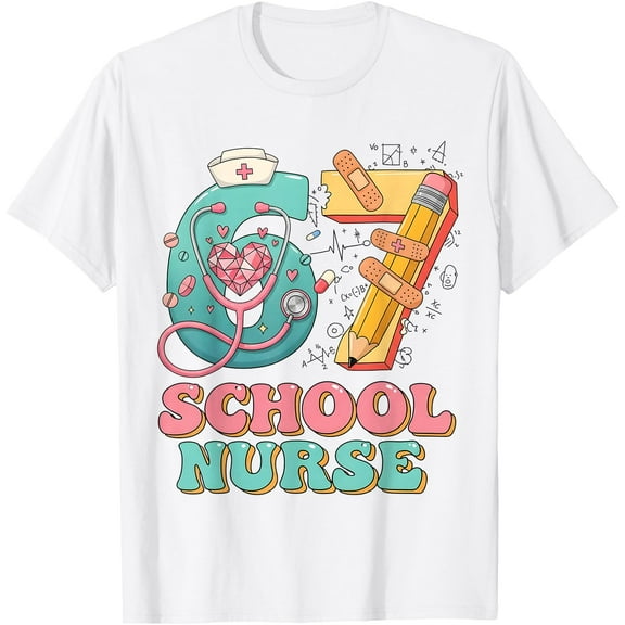 67 Meme Funny School Nurse Six Seven Meme Nursing Humor T-Shirt Shirts