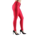 thumbnail image 5 of Fashion2Love Women's Juniors Colombian Design Butt Lift Push Up Mid Waist Skinny Jeans, 5 of 9