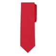 thumbnail image 4 of Jacob Alexander Men's Extra Long Solid Color Tie - Red, 4 of 8