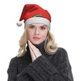 thumbnail image 5 of KLL Christmas Hats for Adults Plush Cool Crocodile With Sunglasses Print Santa Hat Xmas Fluffy Santa Claus Hat for Women Men, 5 of 6