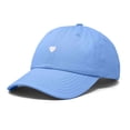 thumbnail image 5 of Dalix Heart Embroidered Cotton Summer Outdoor Baseball Cap Dad Hat Womens in Light Blue, 5 of 5