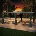 thumbnail image 5 of GAZEBETER 10' x 20' Louvered Pergola, Outdoor Aluminum Pergola with Adjustable Roof, 5 of 6