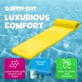 thumbnail image 4 of TRC Recreation Sunsation 1.75" Thick Foam Pool Float Lounger w/ Headrest, 2 Pack, Yellow, 4 of 10