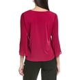 thumbnail image 2 of CeCe womens  V-Neck Knit Top, XXS, Purple, 2 of 3