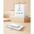 thumbnail image 4 of DEWENWILS Remote Control Dimmer Switch Dimmer Plug for Indoor Home Lighting, Wireless Remote Dimmer, 100FT Range, Compatible with Dimmable LED/Tungsten Bulbs, FCC Certified, White, 4 of 7