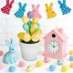 thumbnail image 5 of Uuiauoio Easter Egg Plant for Spring Party Decorations Easter Egg Flower Pot Artificial Colorful Eggs Plant Potted Flower Egg Spotted Eggs, 5 of 8